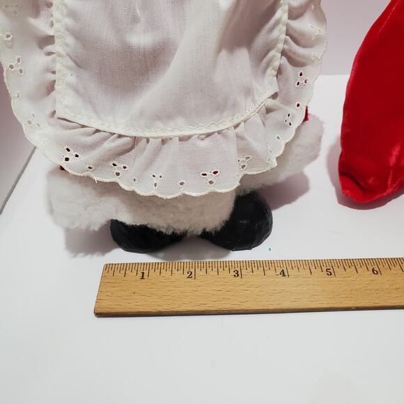 Vtg Santa & Mrs. Claus Paper Mache Christmas Décor 13" Tall Holiday - Picture 16 of 16